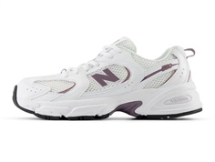 New Balance white/silver metallic 530 sneaker